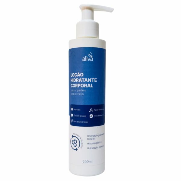 Loção Hidratante Corporal para Peles Sensíveis